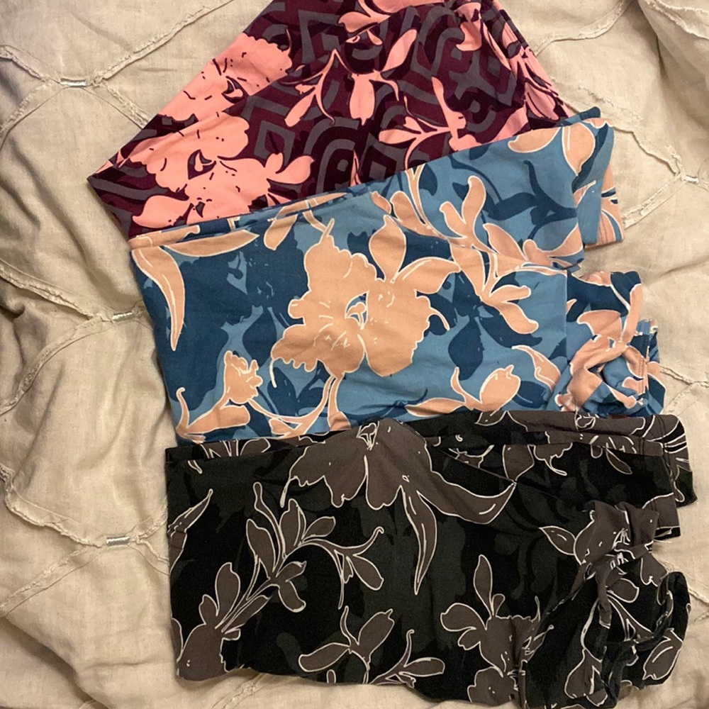 Supersoft LulaRoe Flower Leggings Small/Medium OS